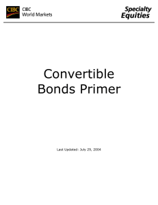 Convertible Bonds Primer