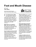 Foot and Mouth Disease Fact Sheet, March 2002