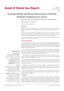 Neonatal Mastitis and Breast Abscess due to Meticilin Resistant