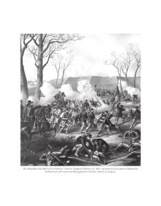 This lithograph of the Battle of Fort Donelson, Tennessee