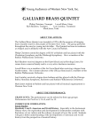 galliard brass quintet - Young Audiences Western New York