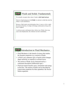 Fluid Mechanics Primer