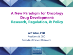 A New Paradigm for Oncology Drug Development: Research