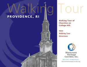 Providence Walking Tour - Blackstone Heritage Corridor