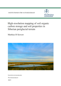 High-resolution mapping of soil organic carbon storage and