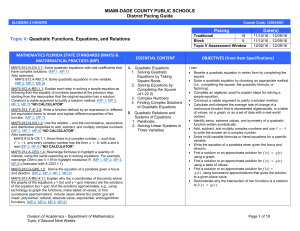 Topic 5 - Miami-Dade County Public Schools