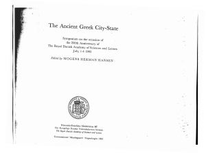 The Ancient Greek City-State