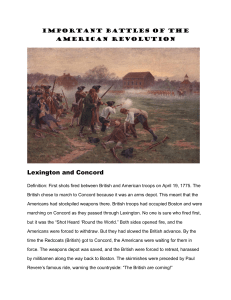 Lexington and Concord