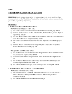 french revolution reading guide