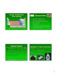 Group 14 Elements (The Tetrels) Characteristics General Trends