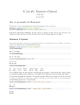 R Lab #2: Measures of Spread