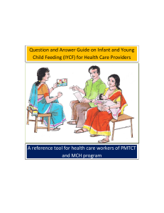 \ Question and Answer Guide on Infant and Young Child Feeding