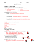 Biology Winter Break Review I. Chapter 1