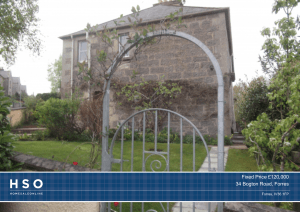 Fixed Price £120000 34 Bogton Road, Forres