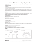 Series 440 Installation and Operation Instructions