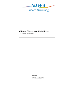 Climate Change and Variability