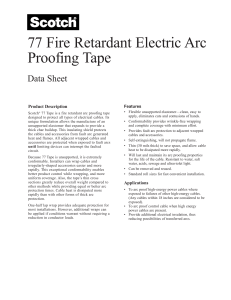 77 Fire Retardant Electric Arc Proofing Tape