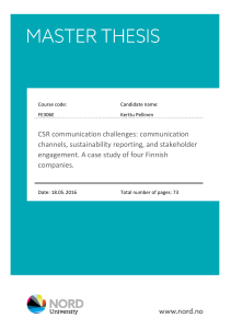 CSR communication challenges: communication channels