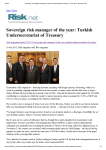 Sovereign risk manager of the year: Turkish Undersecretariat of