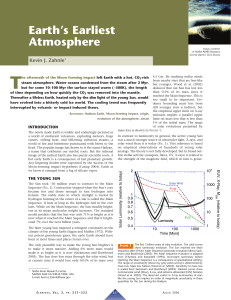 Earth`s Earliest Atmosphere