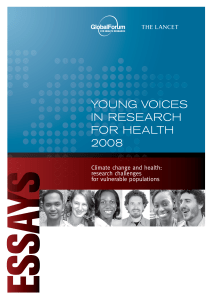 Young Voices in Research for Health 2008: Climate