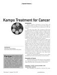 Kampo Treatment for Cancer