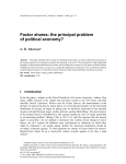 Factor shares: the principal problem of political economy?