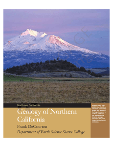 Geology of Northern California Geolo