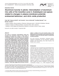 Aluminium toxicity in plants: internalization of