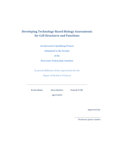 Developing Technology-Based Biology Assessments for Cell