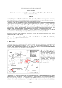 Page 1 Ordovician orogeny in the Alps – a reappraisal Roger