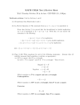 MATH CSE20 Test 2 Review Sheet Test Tuesday