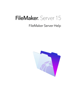 FileMaker Server 15 Help