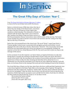 The Great Fifty Days of Easter: Year C