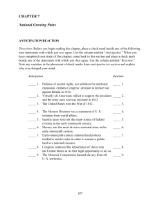CHAPTER 7 National Growing Pains