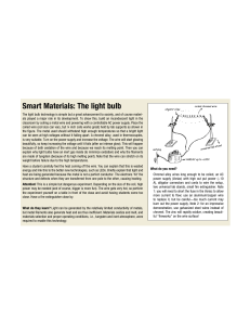 Smart Materials: The light bulb