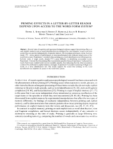 PRIMING EFFECTS IN A LETTER-BY