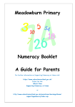 Parent Information Booklet - Meadowburn Primary School