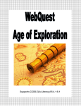 WebQuest - The Age Of Exploration