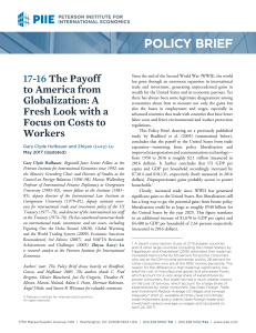 Policy Brief 17-16: The Payoff to America from Globalization: A Fresh