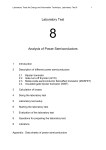 Laboratory Test Analysis of Power Semiconductors