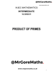 product of primes