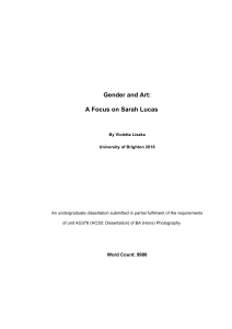 Gender and Art: A Focus on Sarah Lucas
