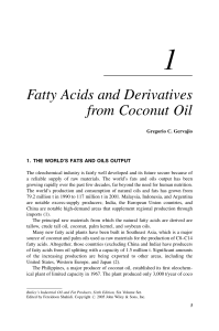 Fatty Acids and Derivatives from Coconut Oil