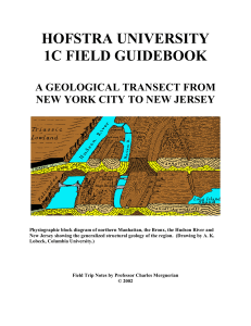 hofstra university 1c field guidebook a geological transect from new