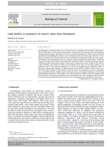 Lady beetles as predators of insects other than Hemiptera