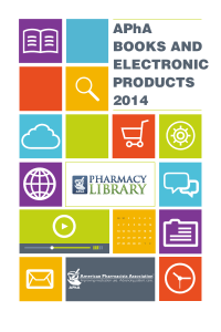 APhA BOOKS AND ELECTRONIC PRODUCTS 2014