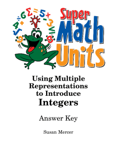 Integers - Super Math Units