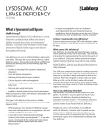 lysosomal acid lipase deficiency