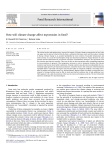 How will climate change affect mycotoxins in food?